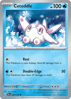 Cetoddle 054/193 Common card from Paldea Evolved