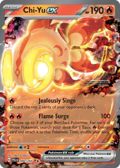 Chi-Yu ex 040/193 Double Rare card from Paldea Evolved