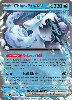 Chien-Pao ex 061/193 Double Rare card from Paldea Evolved