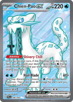 Chien-Pao ex 236/193 Ultra Rare card from Paldea Evolved