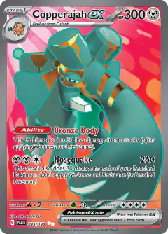Copperajah ex 245/193 Ultra Rare card from Paldea Evolved