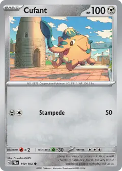 Cufant 149/193 Common card from Paldea Evolved