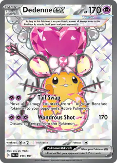 Dedenne ex 239/193 Ultra Rare card from Paldea Evolved