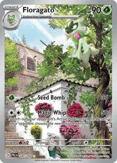 Floragato 197/193 Illustration Rare card from Paldea Evolved