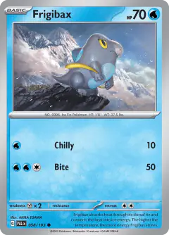 Frigibax 058/193 Common card from Paldea Evolved