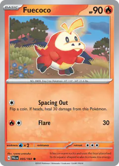 Fuecoco 035/193 Common card from Paldea Evolved