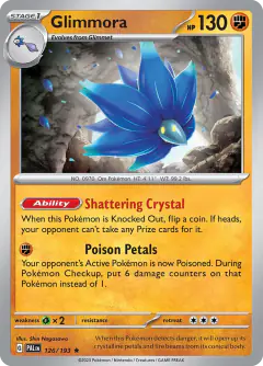 Glimmora 126/193 Rare card from Paldea Evolved