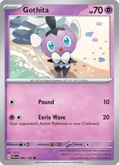 Gothita 090/193 Common card from Paldea Evolved