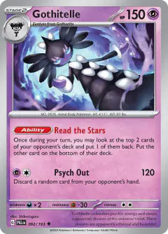 Gothitelle 092/193 Uncommon card from Paldea Evolved
