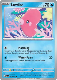 Luvdisc 047/193 Common card from Paldea Evolved