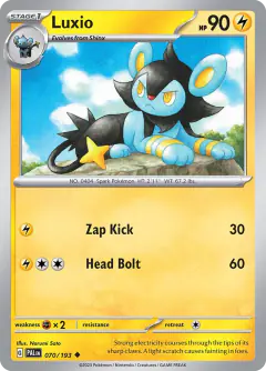 Luxio 070/193 Uncommon card from Paldea Evolved