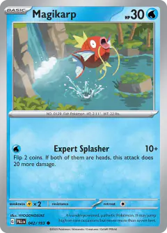 Magikarp 042/193 Common card from Paldea Evolved
