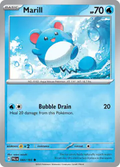Marill 044/193 Common card from Paldea Evolved