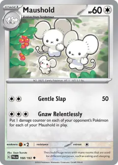 Maushold 168/193 Uncommon card from Paldea Evolved