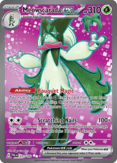 Meowscarada ex 231/193 Ultra Rare card from Paldea Evolved