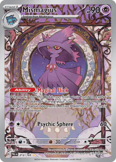 Mismagius 212/193 Illustration Rare card from Paldea Evolved