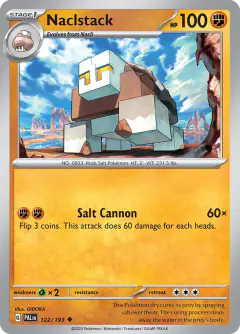 Naclstack 122/193 Uncommon card from Paldea Evolved