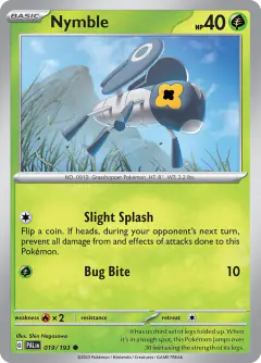 Nymble 019/193 Common card from Paldea Evolved