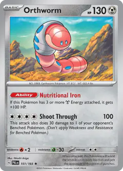 Orthworm 151/193 Rare card from Paldea Evolved