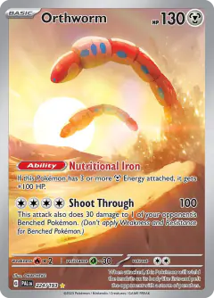 Orthworm 224/193 Illustration Rare card from Paldea Evolved