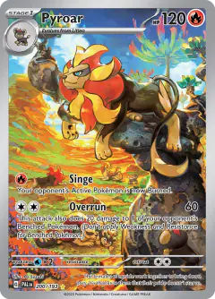 Pyroar 200/193 Illustration Rare card from Paldea Evolved