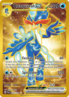 Quaquaval ex 273/193 Hyper Rare card from Paldea Evolved