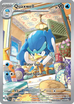 Quaxwell 207/193 Illustration Rare card from Paldea Evolved
