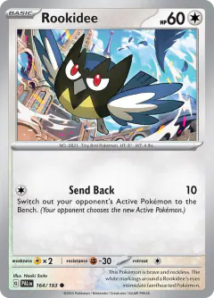 Rookidee 164/193 Common card from Paldea Evolved
