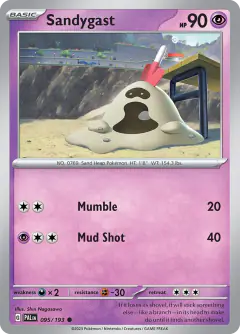 Sandygast 095/193 Common card from Paldea Evolved