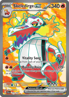 Skeledirge ex 233/193 Ultra Rare card from Paldea Evolved