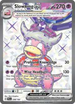 Slowking ex 238/193 Ultra Rare card from Paldea Evolved