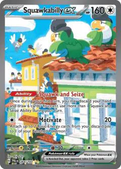 Squawkabilly ex 264/193 Special Illustration Rare card from Paldea Evolved