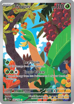 Tropius 195/193 Illustration Rare card from Paldea Evolved