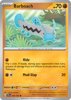 Barboach 050/091 Common card from Paldean Fates