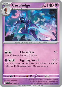 Ceruledge 040/091 Rare card from Paldean Fates