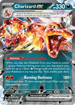 Charizard ex 054/091 Double Rare card from Paldean Fates