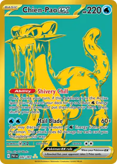 Chien-Pao ex 242/091 Hyper Rare card from Paldean Fates
