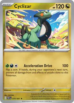 Cyclizar 070/091 Rare card from Paldean Fates