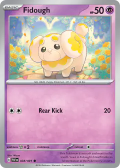 Fidough 038/091 Common card from Paldean Fates