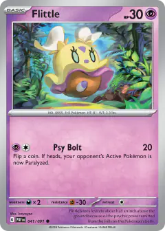 Flittle 041/091 Common card from Paldean Fates