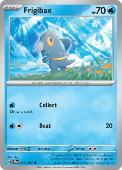 Frigibax 017/091 Common card from Paldean Fates