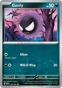 Gastly 055/091 Common card from Paldean Fates