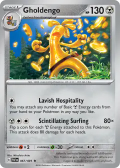 Gholdengo 067/091 Rare card from Paldean Fates
