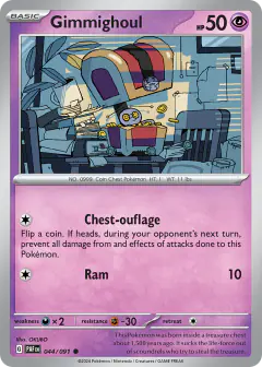 Gimmighoul 044/091 Common card from Paldean Fates