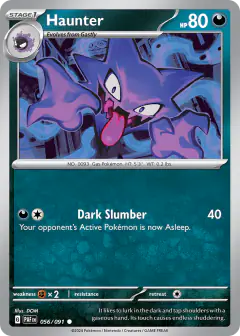 Haunter 056/091 Common card from Paldean Fates