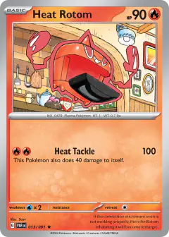 Heat Rotom 013/091 Rare card from Paldean Fates