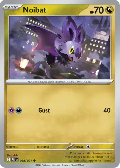 Noibat 068/091 Common card from Paldean Fates