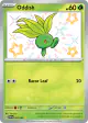 Oddish 092/091 Shiny Rare card from Paldean Fates