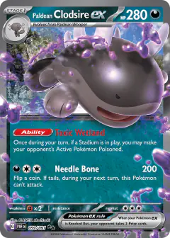 Paldean Clodsire ex 059/091 Double Rare card from Paldean Fates