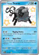 Paldean Tauros 120/091 Shiny Rare card from Paldean Fates